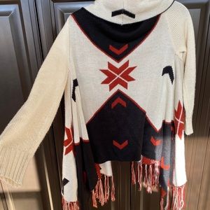 Tribal Fringed Sweater